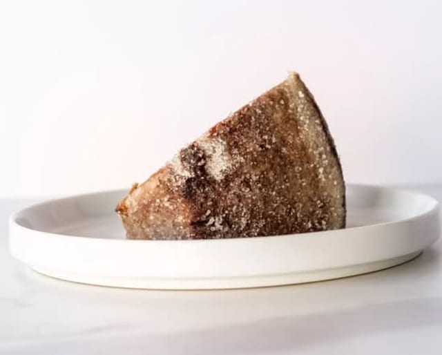 Peach Cake Slice.